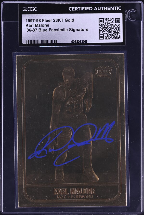 1986 Fleer Basketball Karl Malone ROOKIE #68 PSA 10 GEM MINT on