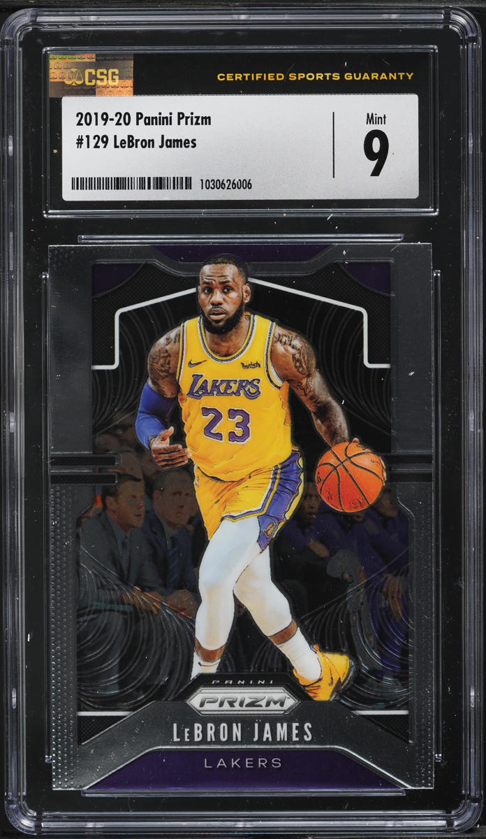 2019 Panini Prizm LeBron James #129 CSG 9 MINT