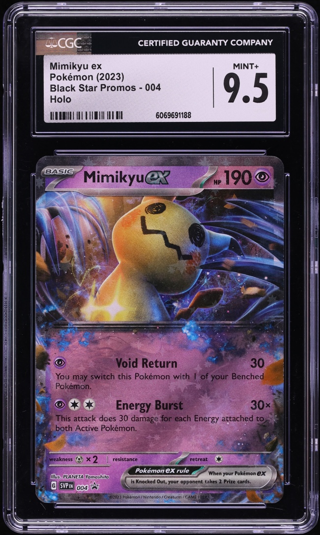 2023 Pokemon Scarlet & Violet Promo Holo Mimikyu ex #4 CGC 9.5 MINT+