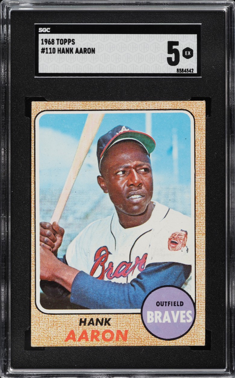 1968 Topps Hank Aaron #110 SGC 5 EX
