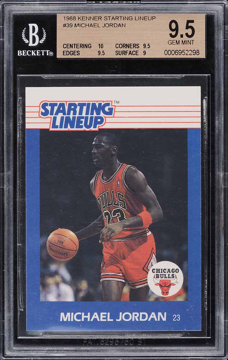 1988 Kenner Starting Lineup Michael Jordan #40 BGS 9 MINT on