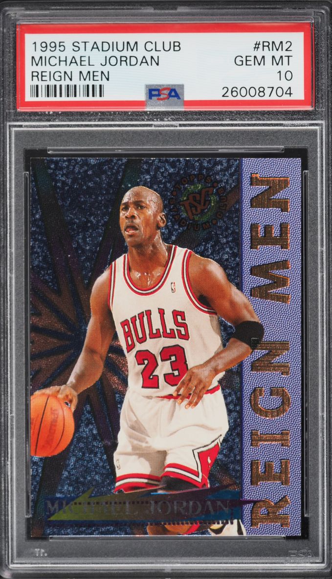 1995 Stadium Club Reign Men Michael Jordan #RM2 PSA 10 GEM MINT