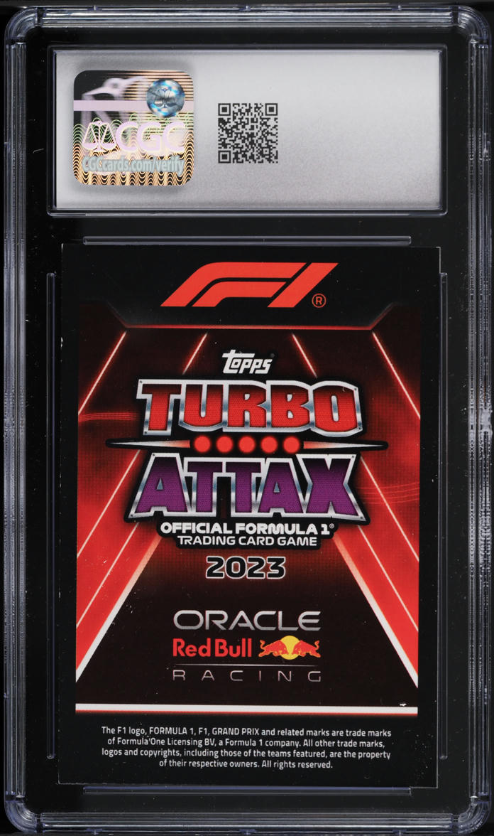 2023 Topps Formula 1 F1 Turbo Attax Pink Max Verstappen #272 CGC 8 NM-MT