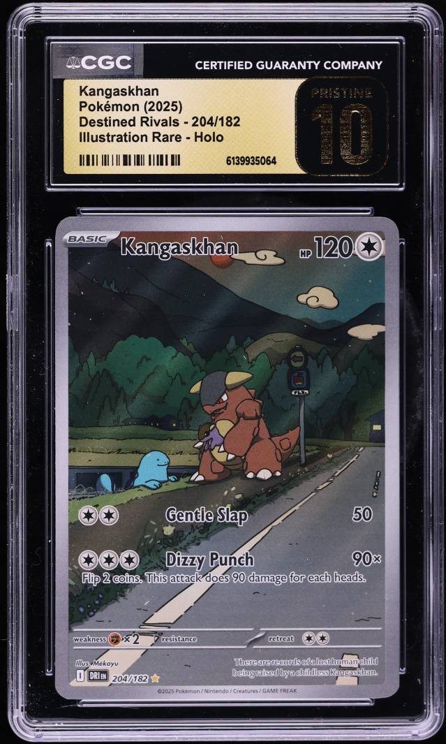 2025 Pokemon Scarlet & Violet Destined Rivals IR Kangaskhan #204 CGC 10 PRISTINE