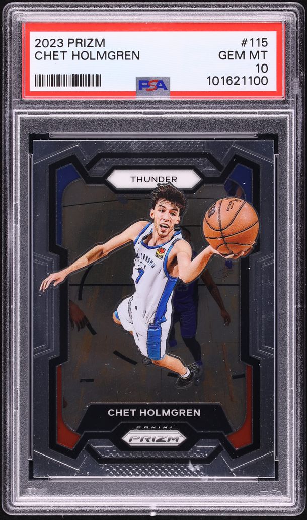 2023 Panini Prizm Chet Holmgren #115 PSA 10 GEM MINT