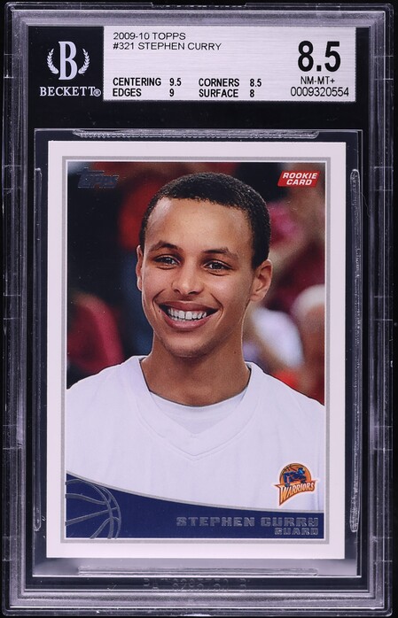 2009 Topps Basketball Stephen Curry ROOKIE #321 PSA 10 GEM MINT on
