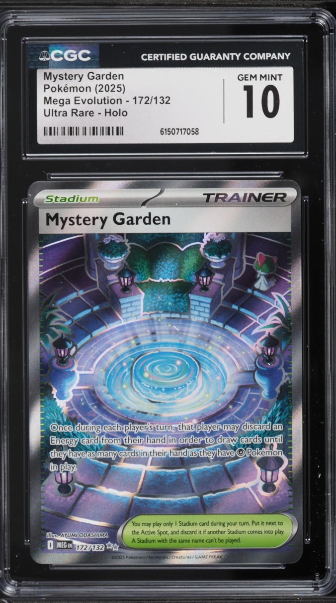 2025 Pokemon Mega Evolution Full Art Mystery Garden #172 CGC 10 GEM MINT