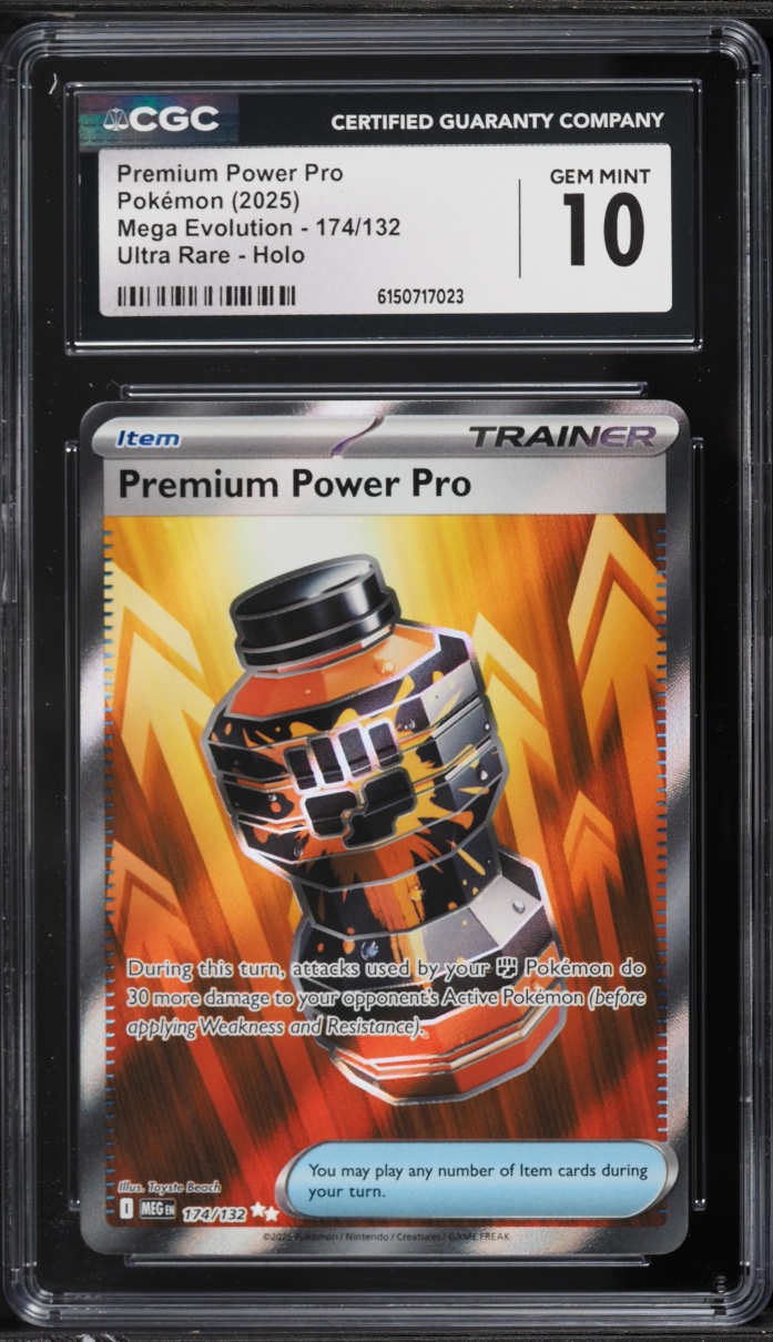 2025 Pokemon Mega Evolution Full Art Premium Power Pro #174 CGC 10 GEM MINT