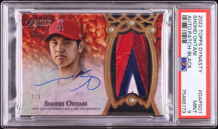 2022 Topps Chrome Black Shohei Ohtani AUTO #SO PSA 10 GEM MINT on