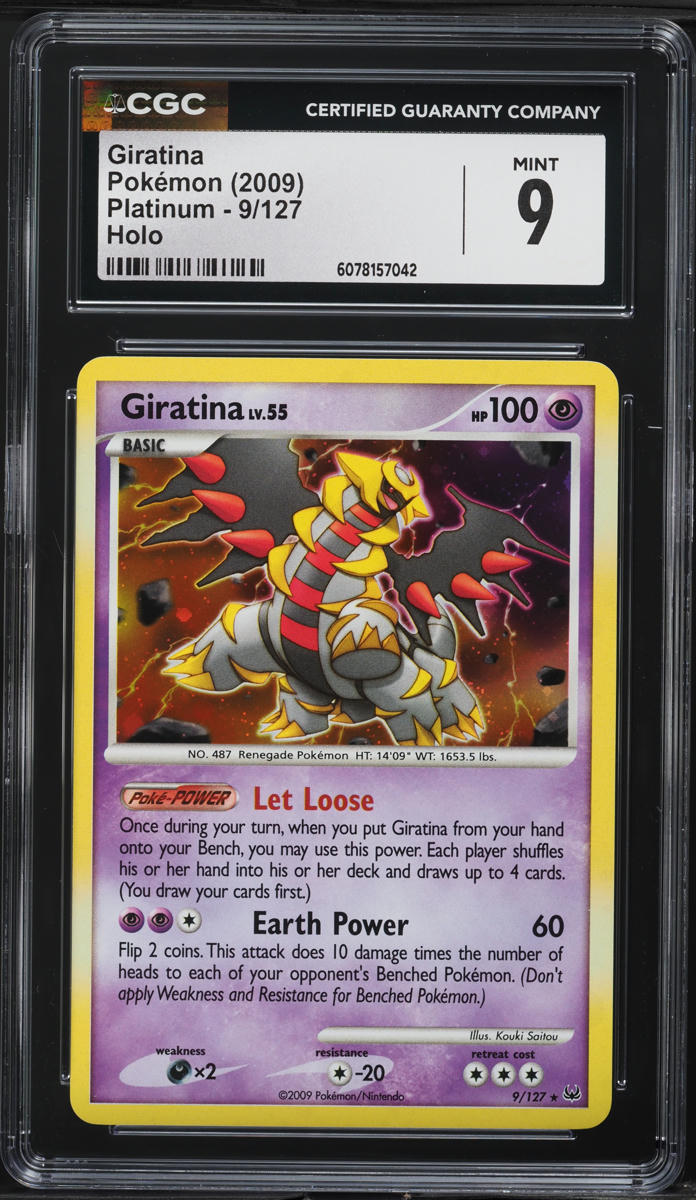 2009 Pokemon Platinum Holo Giratina #9 CGC 9 MINT