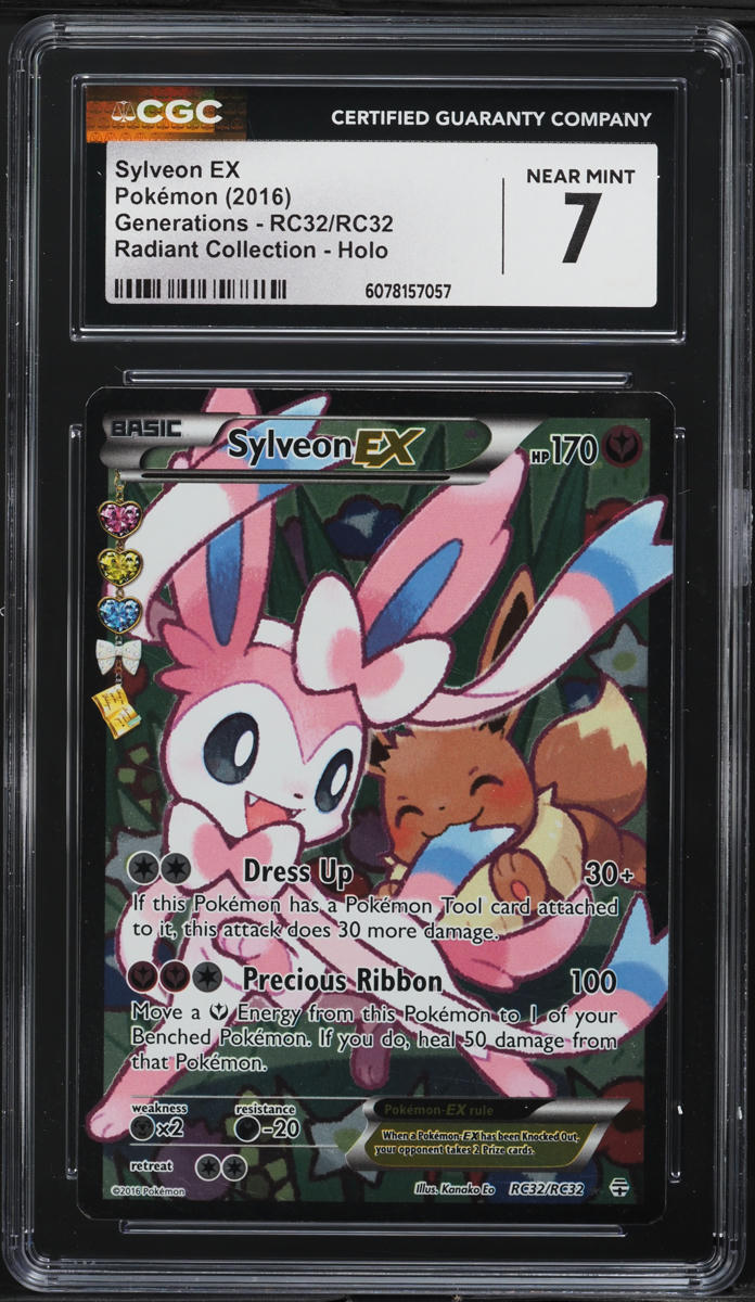 2016 Pokemon XY Generations Radiant Collection Sylveon EX #RC32 CGC 7 NRMT