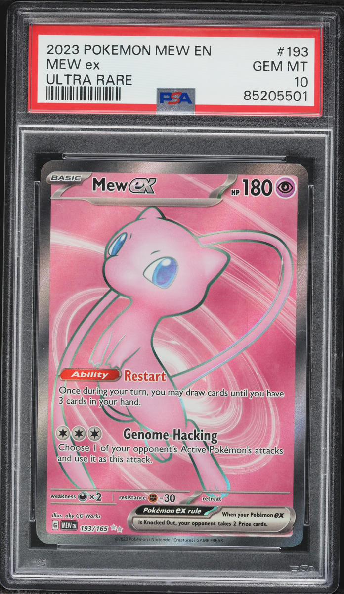 2023 Pokemon Scarlet & Violet 151 Full Art Mew EX #193 PSA 10 GEM MINT