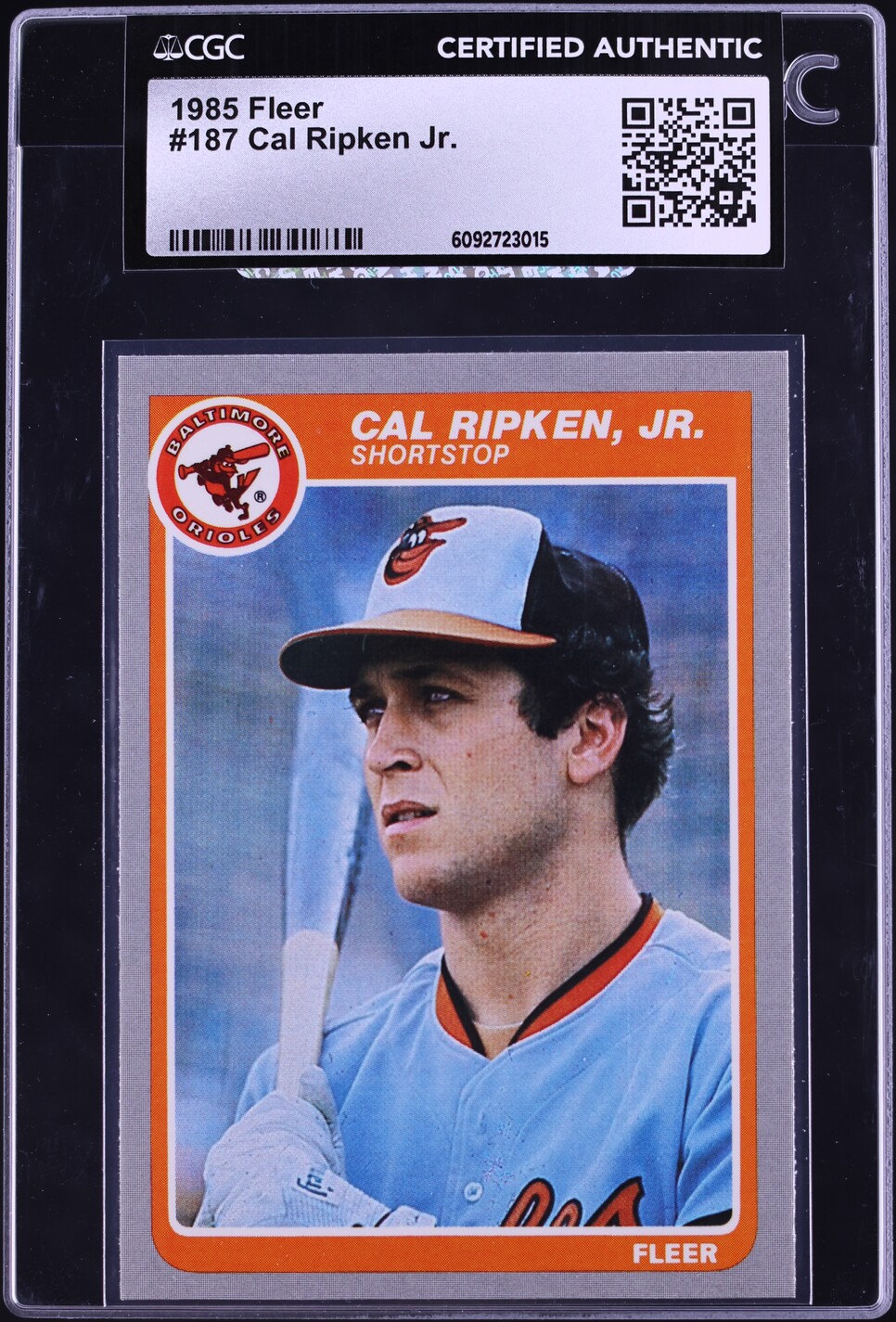 1985 Fleer Cal Ripken Jr. #187 CGC AUTH