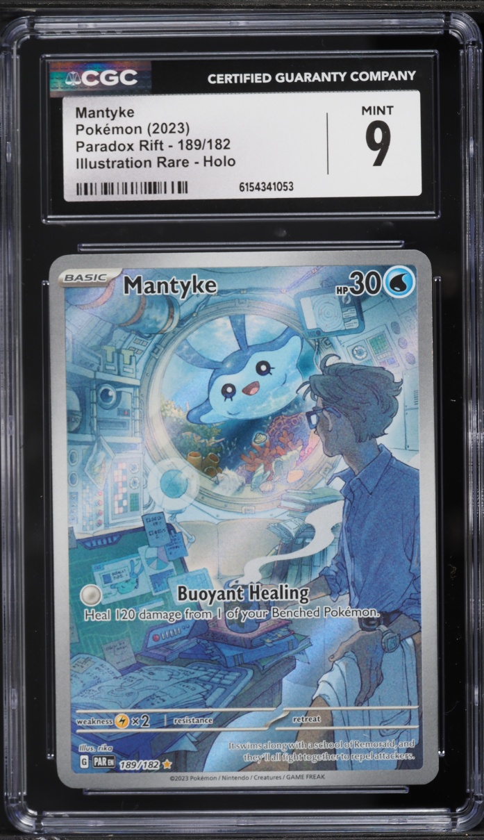 2023 Pokemon Scarlet & Violet Paradox Rift IR Mantyke #189 CGC 9 MINT