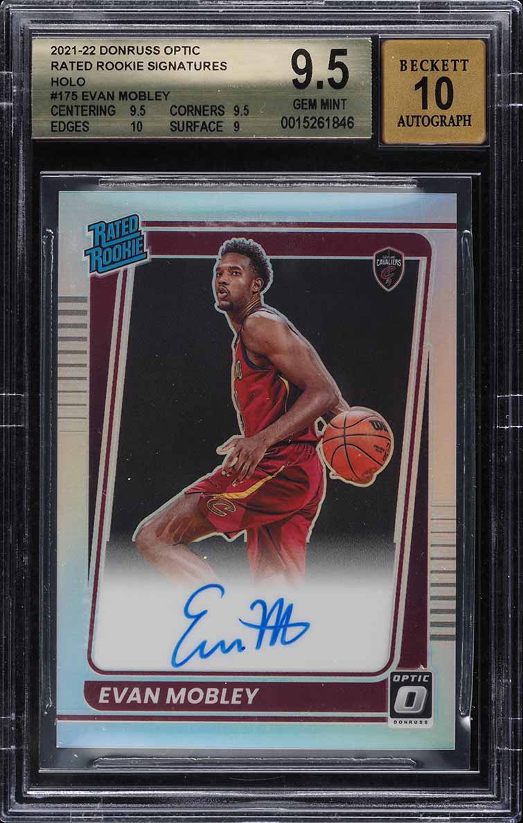 2021 Panini Prizm Silver Evan Mobley ROOKIE AUTO DNA 10 #RS-EVM