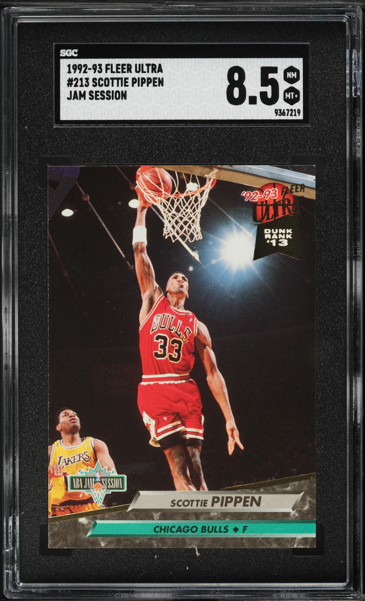 1992 Ultra Jam Session Scottie Pippen #213 SGC 8.5 NM-MT+
