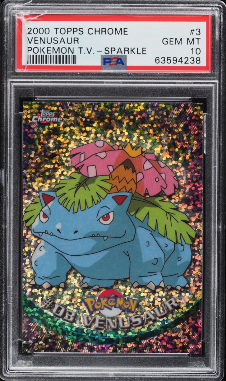 2000 Topps Chrome Pokemon Series 1 Sparkle Venusaur #3 PSA 10 GEM MINT