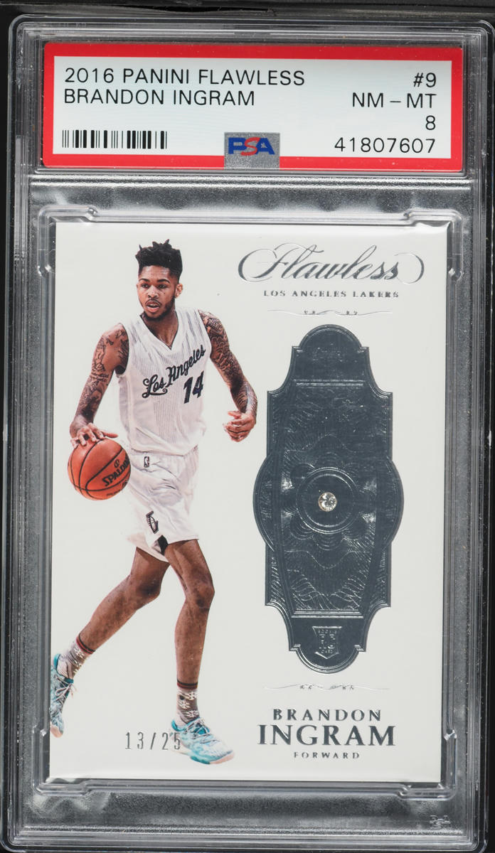2016 Panini Flawless Diamond Gems Brandon Ingram ROOKIE /25 #9 PSA 8 NM-MT