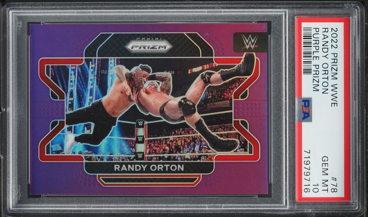 2022 Panini Prizm WWE Purple Randy Orton /149 #78 PSA 10 GEM MINT