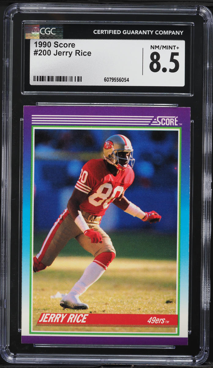 1990 Score Football Jerry Rice #200 CGC 8.5 NM-MT+