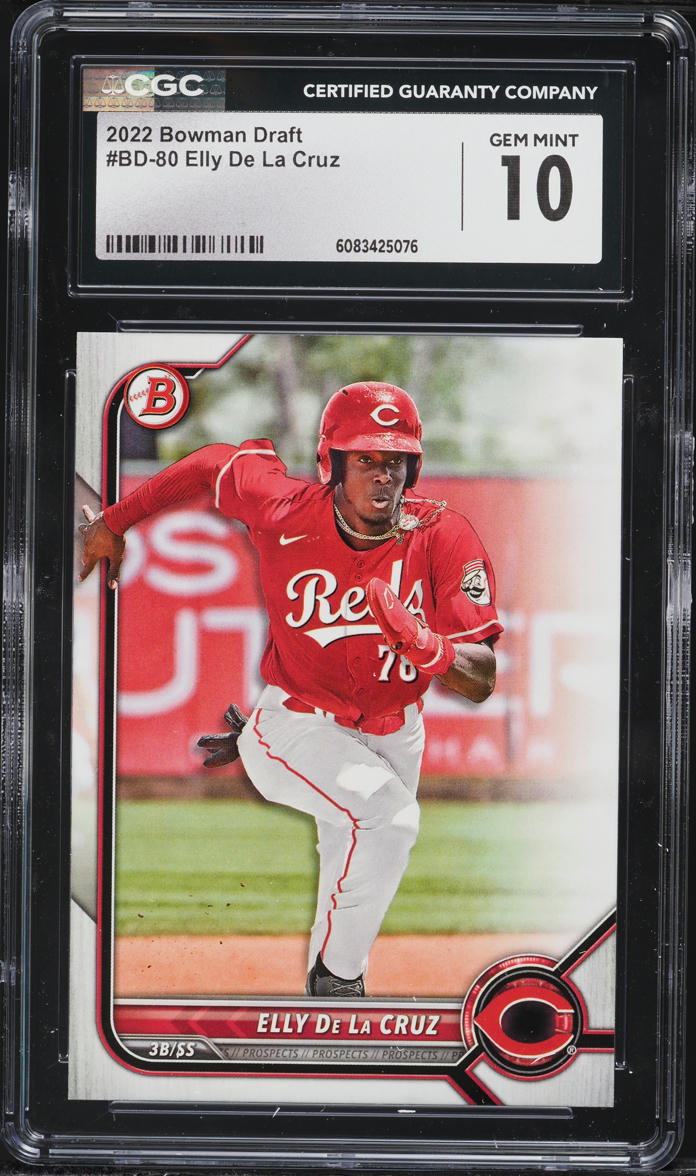 2022 Bowman Draft Elly De La Cruz PROSPECT #BD-80 CGC 10 GEM MINT