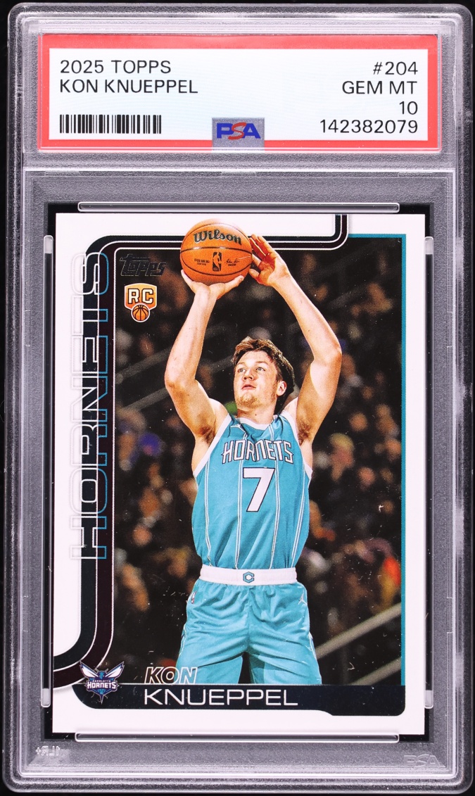 2025 #204 Kon Knueppel PSA 10 Topps Basketball Rookie