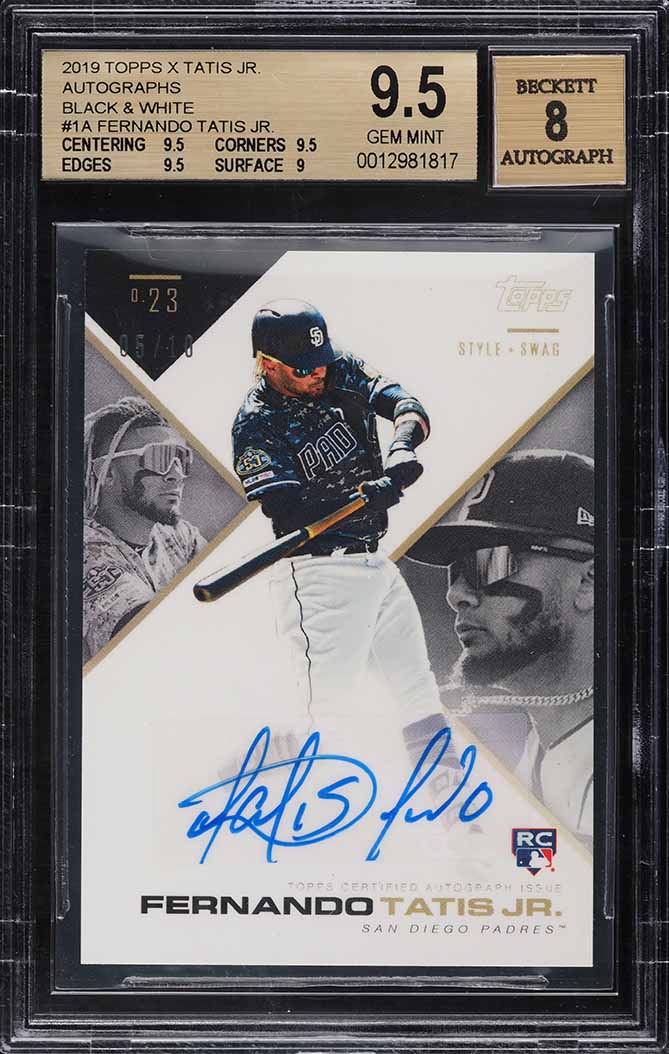 2019 Bowman Sterling Fernando Tatis Jr. ROOKIE #BSR-73 PSA 10 GEM