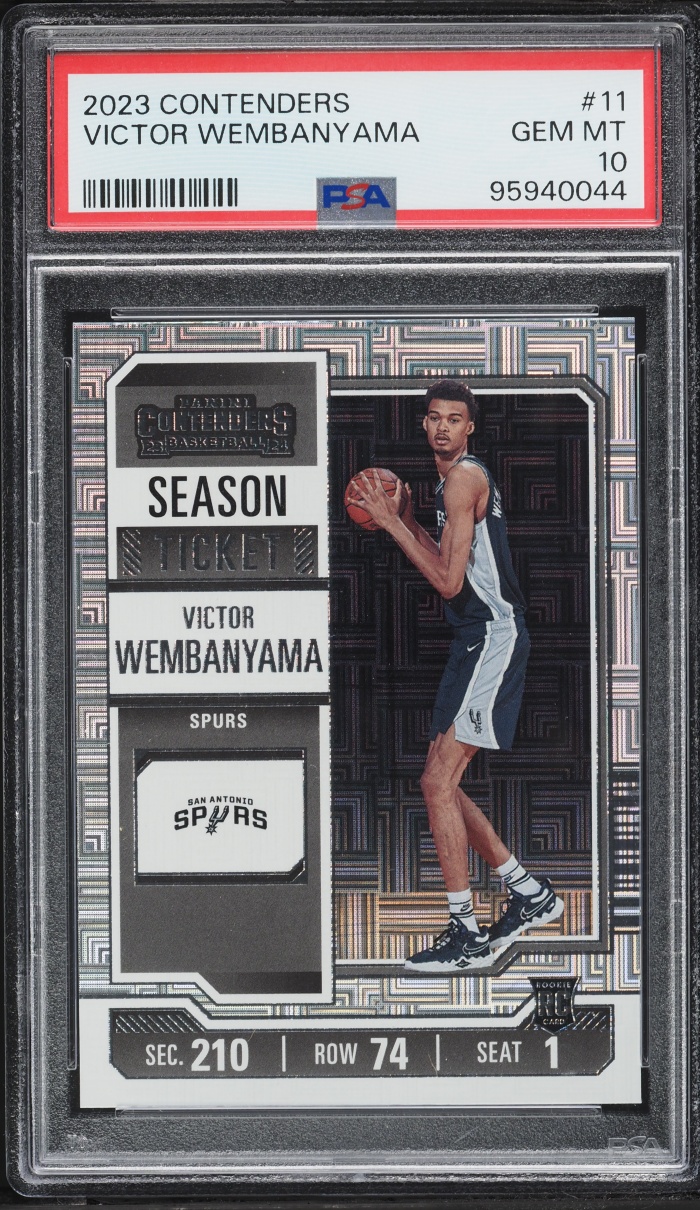 2023 Panini Contenders Ticket Victor Wembanyama ROOKIE #11 PSA 10 GEM MINT