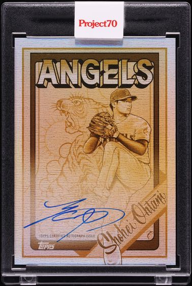 2021 Topps Project 70 By Mister Cartoon Gold Rainbow Foil Shohei