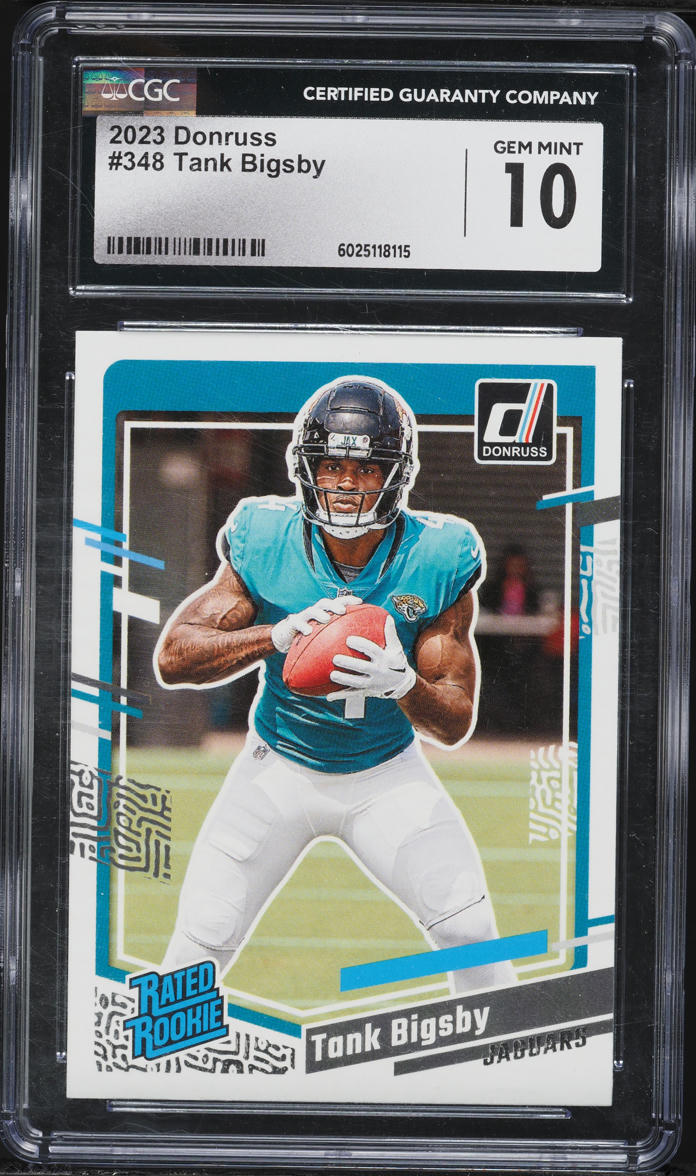 2023 Donruss Football Tank Bigsby ROOKIE #348 CGC 10 GEM MINT
