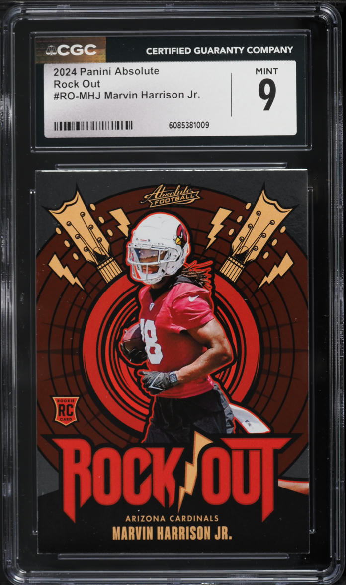 2024 Absolute Rock Out Marvin Harrison Jr. ROOKIE #RO-MHJ CGC 9 MINT