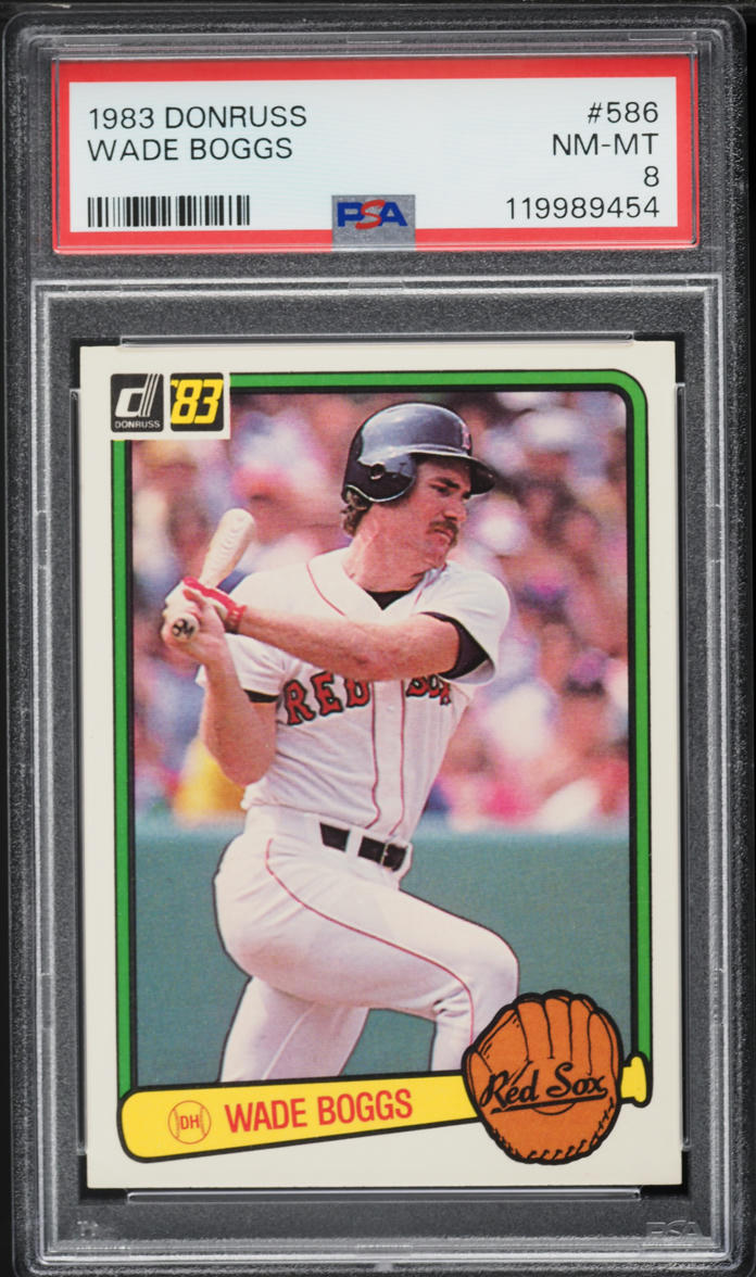 1983 Donruss Wade Boggs ROOKIE #586 PSA 8 NM-MT
