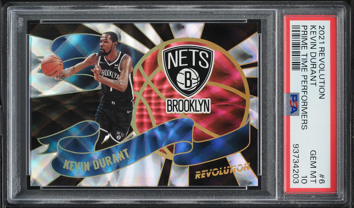 2021 Panini Revolution Prime Time Performers Kevin Durant #6 PSA 10 GEM MINT