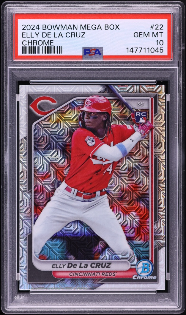 2024 Bowman Chrome Mega Box Elly De La Cruz ROOKIE #22 PSA 10 GEM MINT