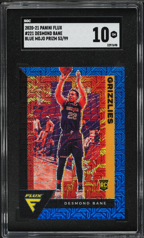 2020 Panini Prizm Silver Desmond Bane ROOKIE #297 PSA 10 GEM MINT