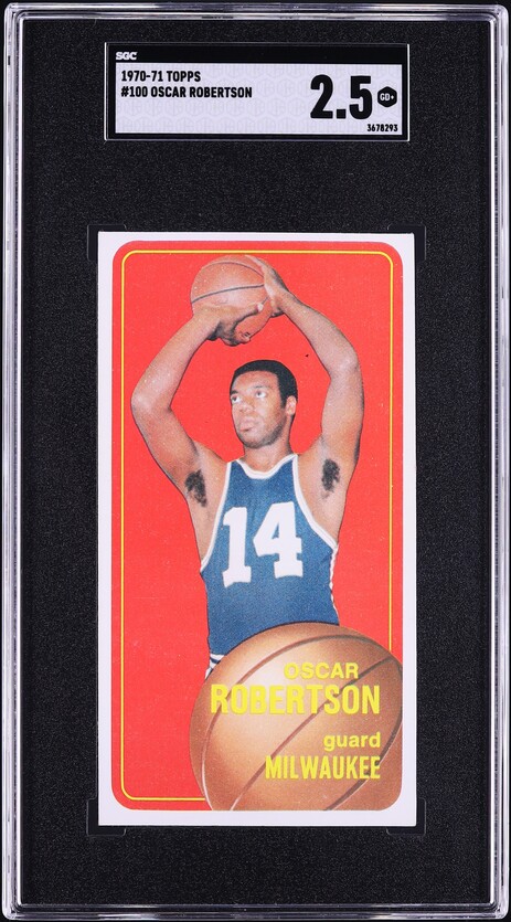 1970 Topps Basketball Oscar Robertson #100 SGC 2.5 GD+