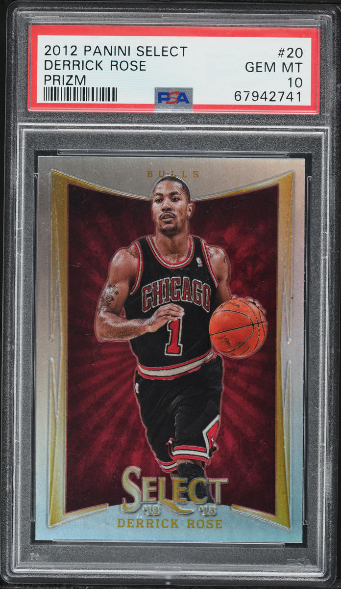 2012 Select Prizm Derrick Rose #20 PSA 10 GEM MINT
