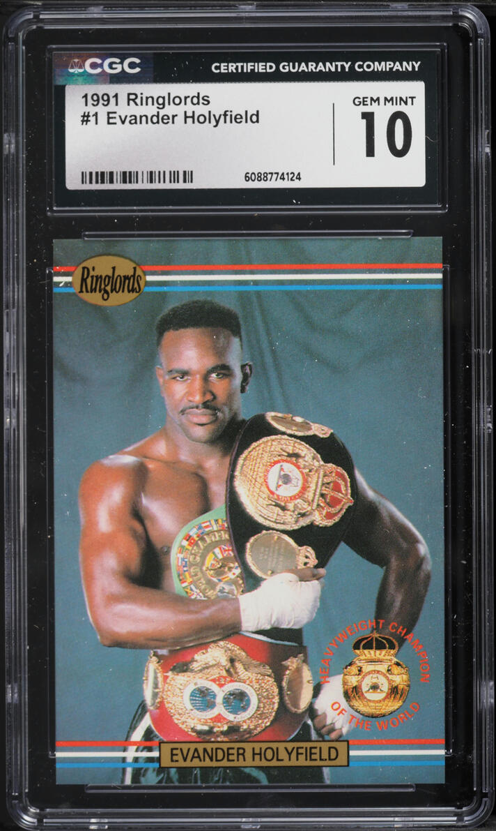 1991 Players International Ringlords Evander Holyfield #1 CGC 10 GEM MINT
