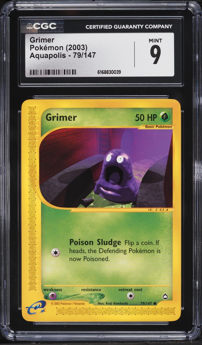 2003 Pokemon Aquapolis Grimer #79 CGC 9 MINT