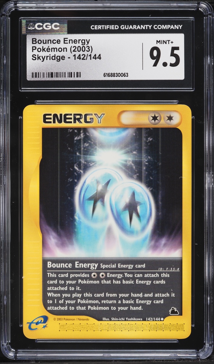 2003 Pokemon Skyridge Bounce Energy #142 CGC 9.5 MINT+