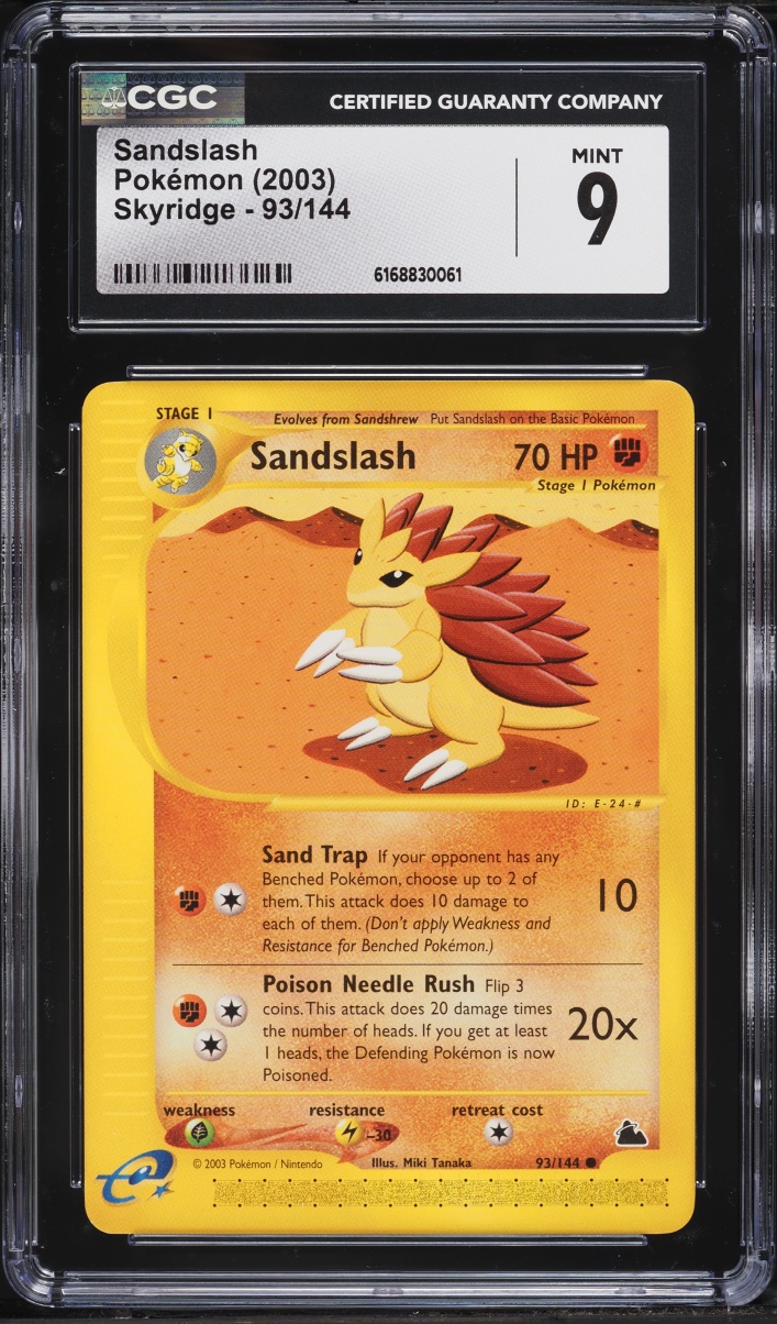 2003 Pokemon Skyridge Sandslash #93 CGC 9 MINT