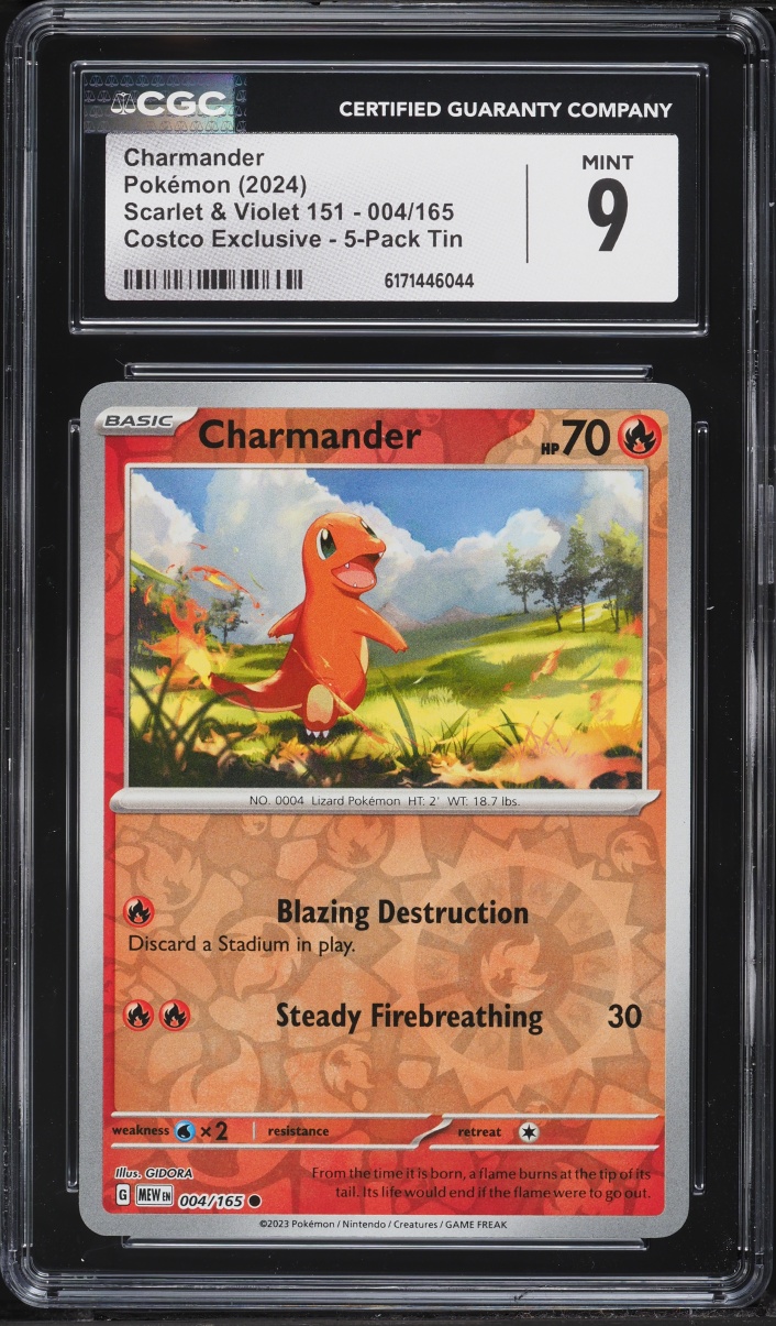 2024 Pokemon Scarlet & Violet 151 Costco Exclusive Charmander #4 CGC 9 MINT