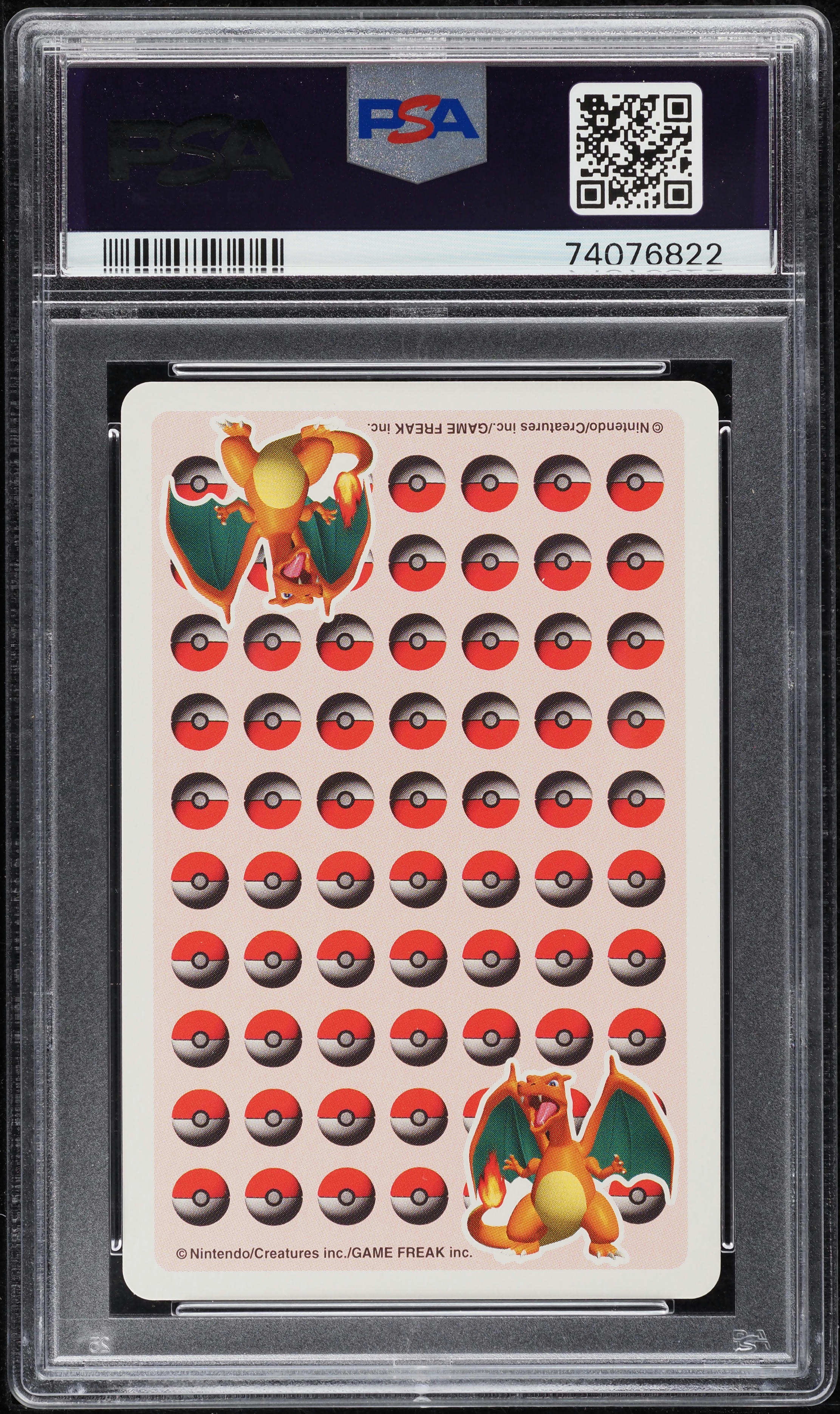 1998 Pokemon Stadium Red Version Playing Cards King Of Spades Charizard PSA 10