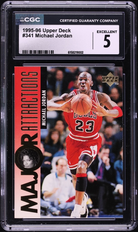 1995 Upper Deck Basketball Michael Jordan #341 CGC 5 EX
