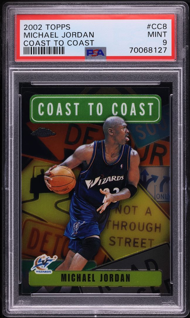 2002 Topps Coast To Coast Michael Jordan #CC8 PSA 9 MINT
