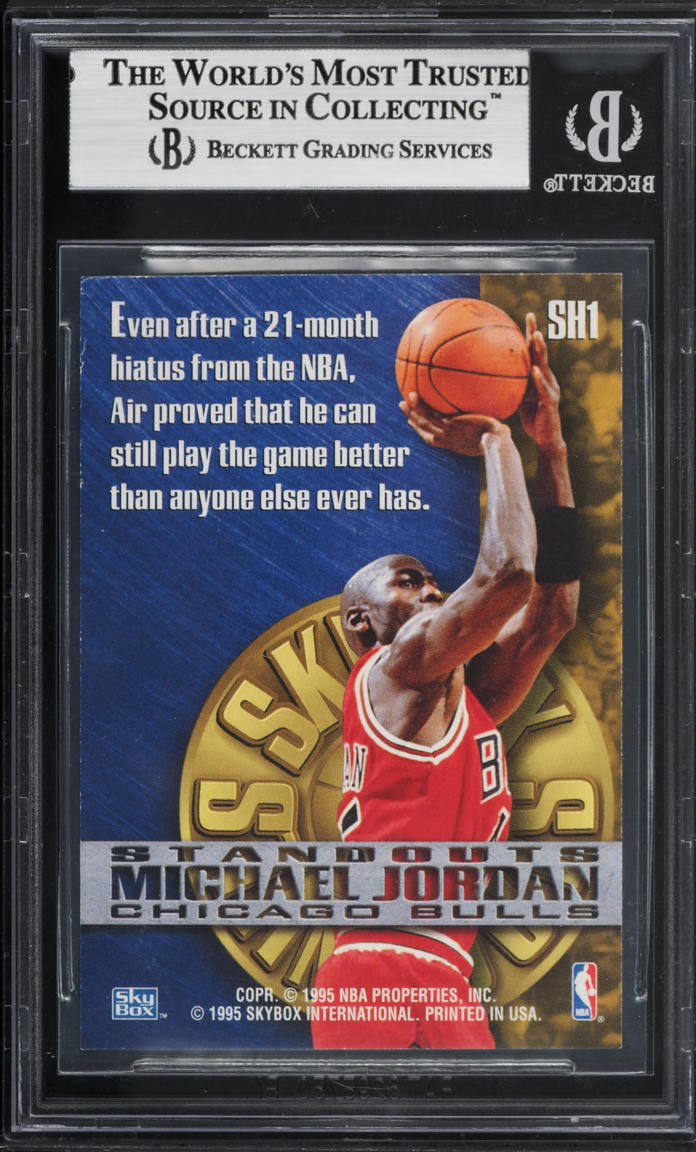 1995 Skybox Premium Standouts Hobby Michael Jordan #SH1 BGS 8.5 NM-MT+