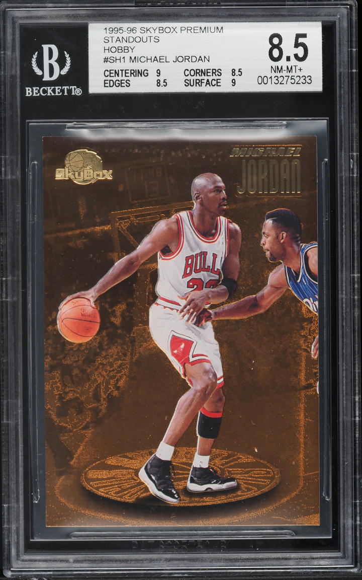 1995 Skybox Premium Standouts Hobby Michael Jordan #SH1 BGS 8.5 NM-MT+
