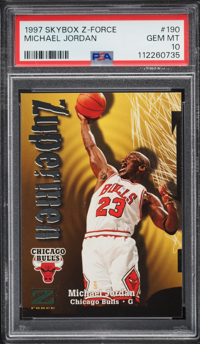 1997 Skybox Z-Force Michael Jordan #190 PSA 10 GEM MINT