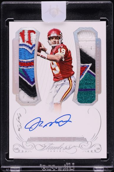 2015 Panini Flawless Greats Dual Platinum Joe Montana PATCH AUTO 1/1 #GPDA-JO - Photo 1