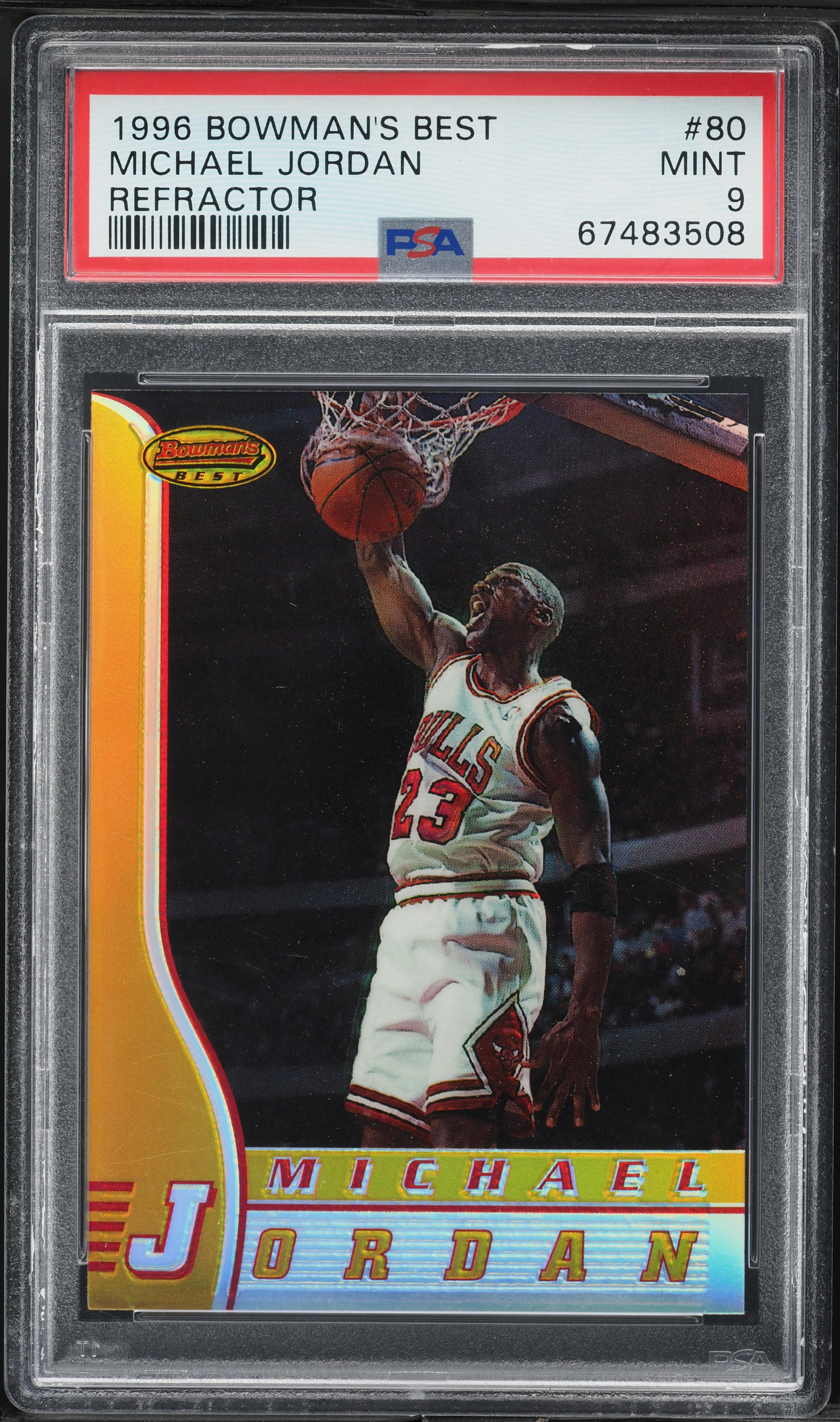 その他 PSA9 Bowman's Best Ref Michael Jordan Michael Jordan 1996-97 Bowman's Best Cuts Atomic Refractor